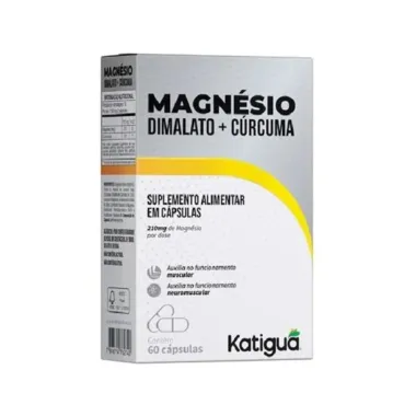 Magnésio Dimalato + Cúrcuma Katigua 60 Cápsulas