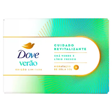 Sabone Dove Verão Cuidado Revitalizante Chá Verde e Lírio Fresco 90g