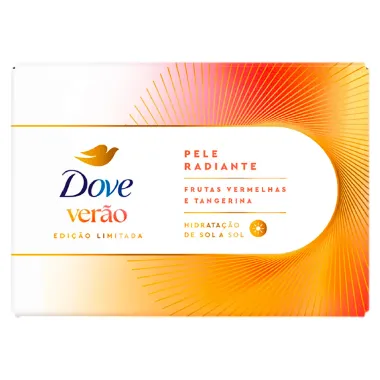 Sabonete Dove Verão Pele Radiante Frutas Vermelhas e Tangerina 90g