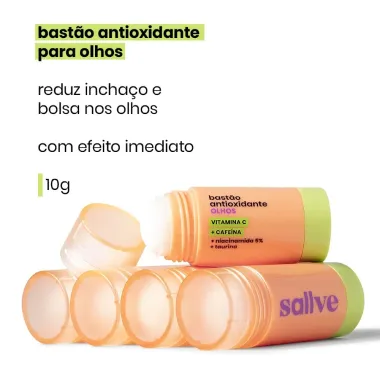 Bast&atilde;o Antiolheiras Antioxidante Sallve Olhos 10g