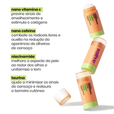 Bast&atilde;o Antiolheiras Antioxidante Sallve Olhos 10g
