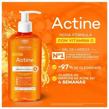 Actine Gel de Limpeza Darrow Vitamina C 240g