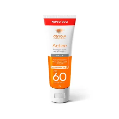 Actine Protetor Solar Darrow FPS 60 Antioleosidade sem Cor Toque Seco 30g