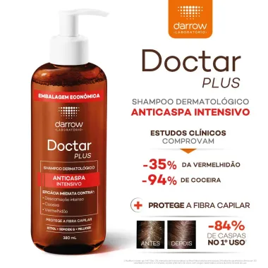 Shampoo Dermatológico Darrow Doctar Plus Anticaspa Intensivo 380ml