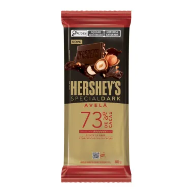 Chocolate Hershey's Special Dark Avelã 73% de Cacau 80g