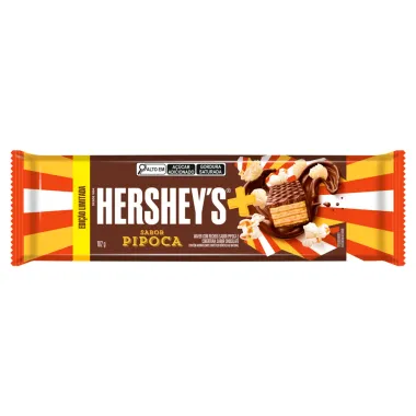 Wafer Hershey's Mais Sabor Pipoca Cobertura de Chocolate 102g