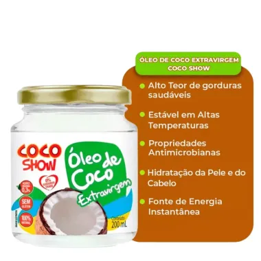 Óleo de Coco Show Extra Virgem 200ml