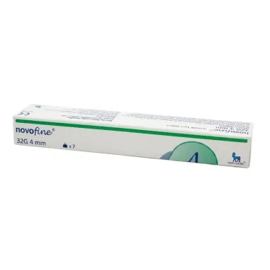 Agulha Descart&aacute;vel Novofine 32G Est&eacute;ril 4mm com 7 Unidades