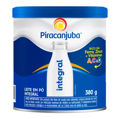 Leite em Pó Piracanjuba Integral Lata 380g