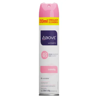 Desodorante Antitranspirante Above Women Invisible Candy 200ml