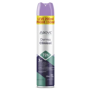 Desodorante Antitranspirante Above Women Derma Clinical Essencial 200ml
