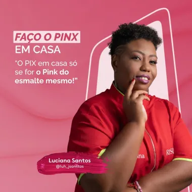 Esmalte Risqué Cremoso Mani Cores Faço o Pinx em Casa 8ml