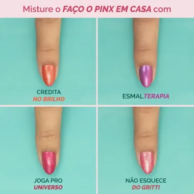 Esmalte Risqué Cremoso Mani Cores Faço o Pinx em Casa 8ml