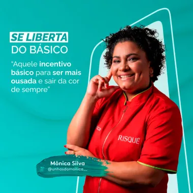Esmalte Verde Escuro Risqu&eacute; ManiCores Se Liberta do B&aacute;sico Cremoso 8ml