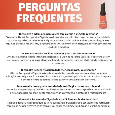 Esmalte Coral Risqué ManiCores Recuperei a Dignidade Cremoso 8ml