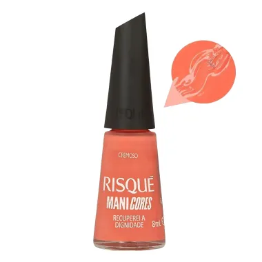 Esmalte Coral Risqué ManiCores Recuperei a Dignidade Cremoso 8ml