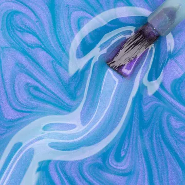 Esmalte Azul Risqu&eacute; ManiCores Esmalterapia Cintilante 8ml