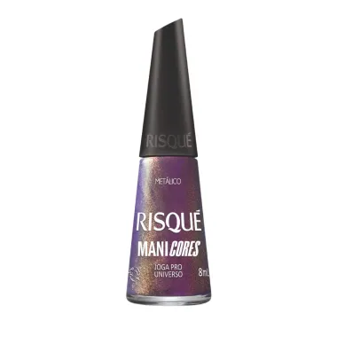 Esmalte Risqué Metálico Mani Cores Joga Pro Universo 8ml