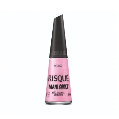 Esmalte Risqué Metálico Mani Cores Não Esquece do Gritti 8ml