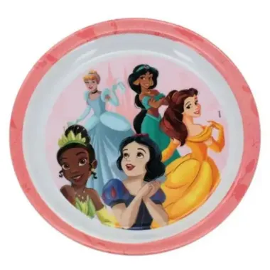 Prato Infantil Fundo Melamine Princesas