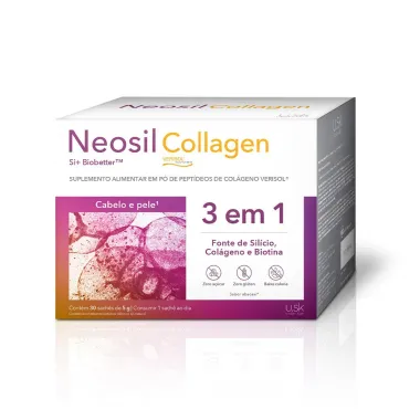Neosil Collagen Suplemento Alimentar Para Cabelos e Pele 3 em 1 com 30 Sachês