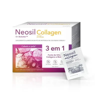 Neosil Collagen Suplemento Alimentar Para Cabelos Unhas e Pele 30 Sachês