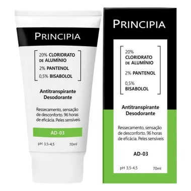 Desodorante Antitranspirante Principia AD-03 com 70ml