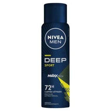 Desodorante Antitranspirante Nivea Men Deep Carvão Ativado Sport Maxx Tech 150ml