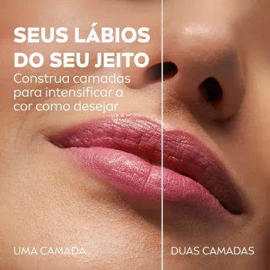 Hidratante Labial Nivea Hidra Color FPS 30 Ros&eacute; 4,8g