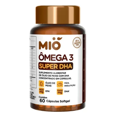 Ômega 3 Mió Super DHA com 60 Cápsulas Softgel