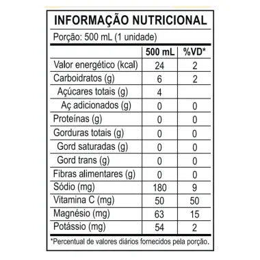 Isotônico Jungle Low Carb Plant Power Sabor Abacaxi e Hortelã 500ml