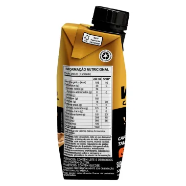 Bebida Láctea Piracanjuba Whey Zero Lactose com 15g de Proteína Café + Energia 250ml