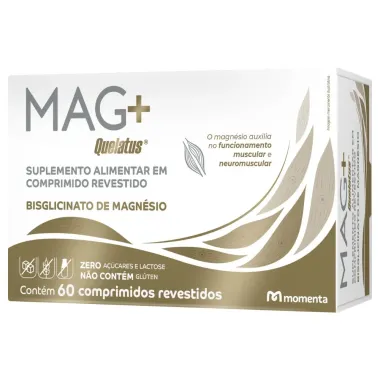 Mag+ Quelatus Bisglicinato de Magnésio 60 Comprimidos Revestidos