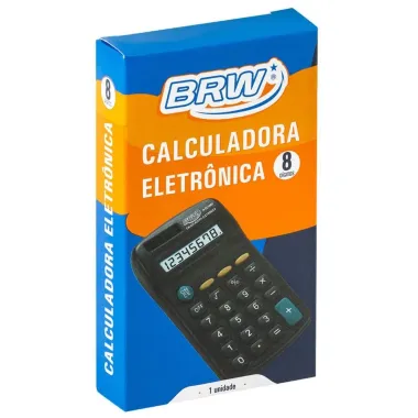 Calculadora BRW Eletrônica Led com 8 Dígitos