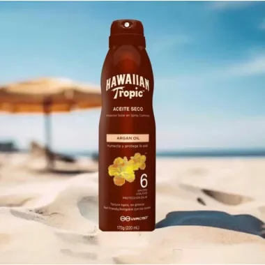 Protetor Solar Spray Hawaiian Argan Oil FPS 6 170g