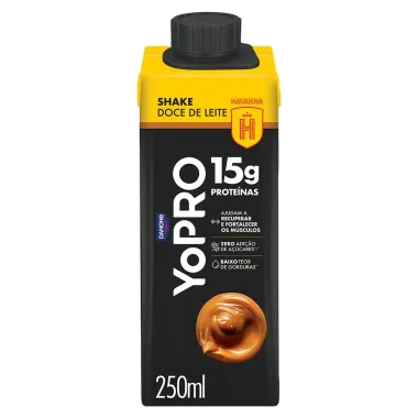 YoPRO Bebida L&aacute;ctea UHT Doce Leite Havanna 15g de Prote&iacute;nas 250ml