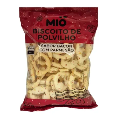 Biscoito de Polvilho Mió Sabor Bacon com Parmesão 80g