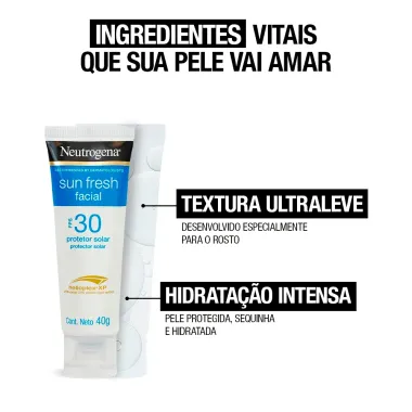 Protetor Solar Facial Neutrogena Sun Fresh FPS 30 40g