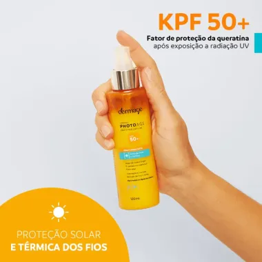 Protetor Photoage Capilar Dermage N50 Spray Hidratante 120ml