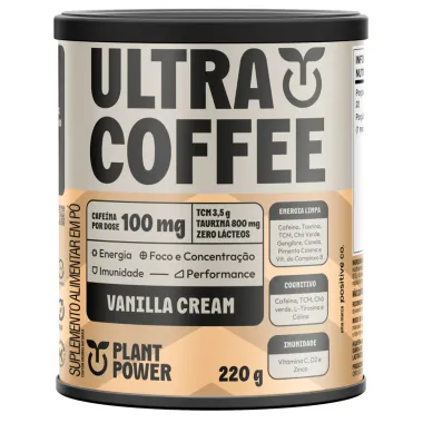 Ultra Coffee Plant Power Sabor Vanilla Cream 220g