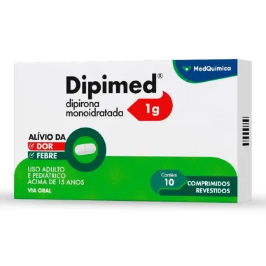 Dipimed 1g com 10 Comprimidos Revestidos