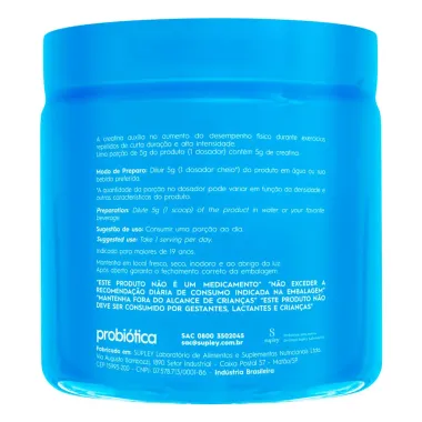 Creatina Probi&oacute;tica Monohidratada 300g