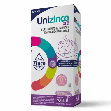 Unizinco Pré em Gotas 10mg