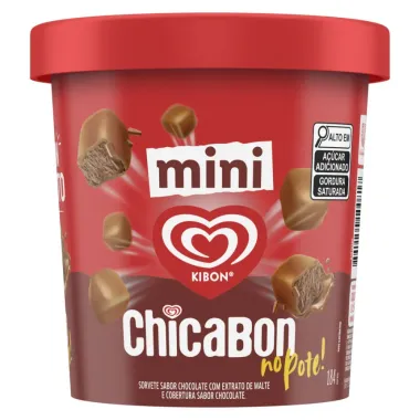 Sorvete Kibon Mini Chicabon no Pote 184g