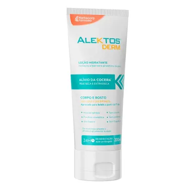 Loção Hidratante Alektos Derm Corpo e Rosto Pele Seca e Extrasseca 200ml