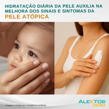 Lo&ccedil;&atilde;o Hidratante Alektos Derm Corpo e Rosto Pele Seca e Extrasseca 200ml