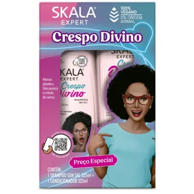 Shampoo 325ml e Condicionador 325ml Skala Expert Crespo Divino