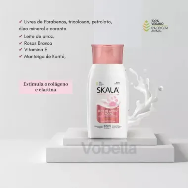 Creme de Hidratação Imediata Skala Leite de Arroz e Rosas 400ml