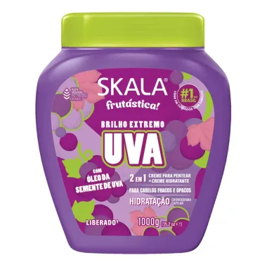 Creme Skala 2 em 1 Frutástica Brilho Extremo Uva 1kg