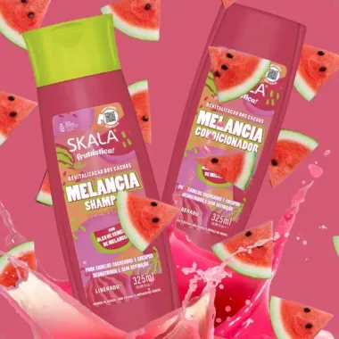 Shampoo 325ml e Condicionador 325ml Skala Frutástica Melancia com Óleo de Semente de Melancia